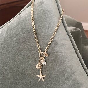 Lilly Pulitzer Gold Starfish Charm Necklace